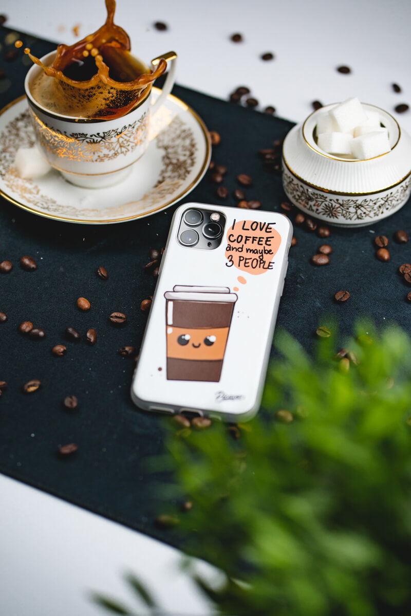 Handyhülle mit Cute coffee Design