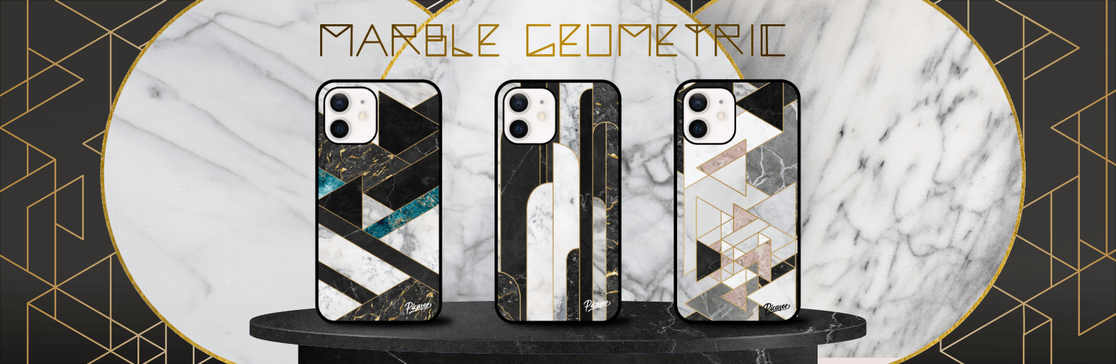 Hüllen aus der Kollektion Marble Geometric