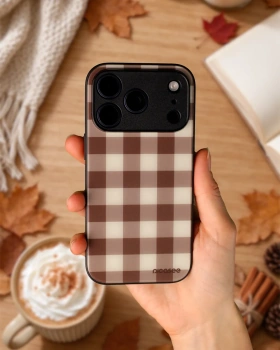 Picasee ULTIMATE CASE MagSafe für Apple iPhone 17 Pro Max - Brown grid
