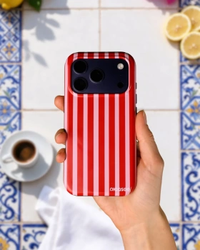 Picasee Fashion Case MagSafe für Apple iPhone 17 Pro Max - Lines red