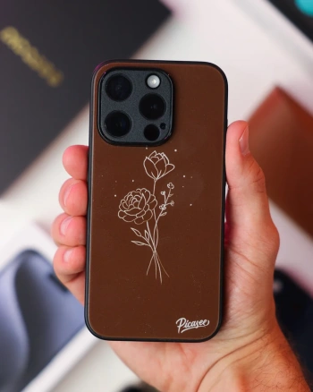 Picasee ULTIMATE CASE MagSafe für Apple iPhone 12 Pro - Brown flowers