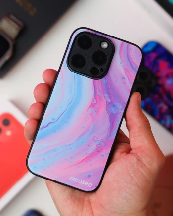 Picasee ULTIMATE CASE MagSafe für Apple iPhone 12 - Pink liquid