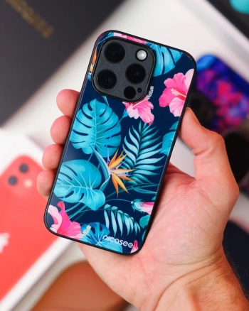 Picasee ULTIMATE CASE PowerShare für Samsung Galaxy S25 Edge 5G - Pink Monstera