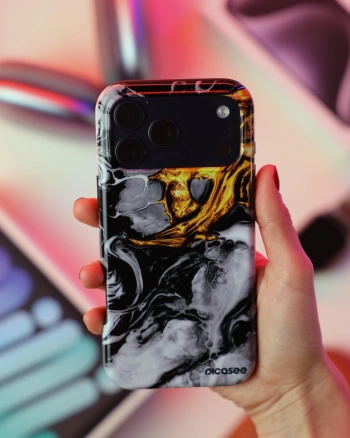 Picasee Fashion Case PowerShare pro Samsung Galaxy S26 - Black Gold