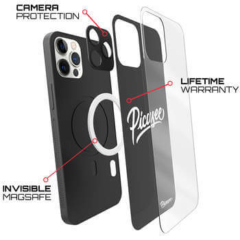 Picasee ULTIMATE CASE MagSafe für Apple iPhone 12 Pro Max - Black & White tile