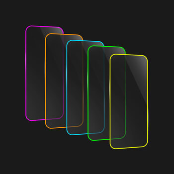 3x Picasee Gehärtetes Schutzglas mit einem im Dunkeln leuchtenden Rahmen für Samsung Galaxy S20 FE - Gelb