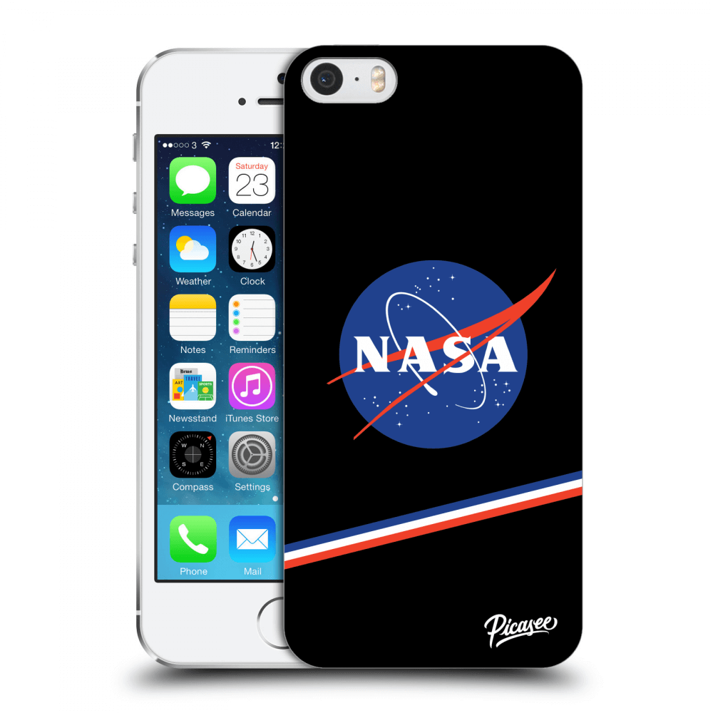 Picasee Apple iPhone 5/5S/SE Hülle - Transparentes Silikon - NASA Original