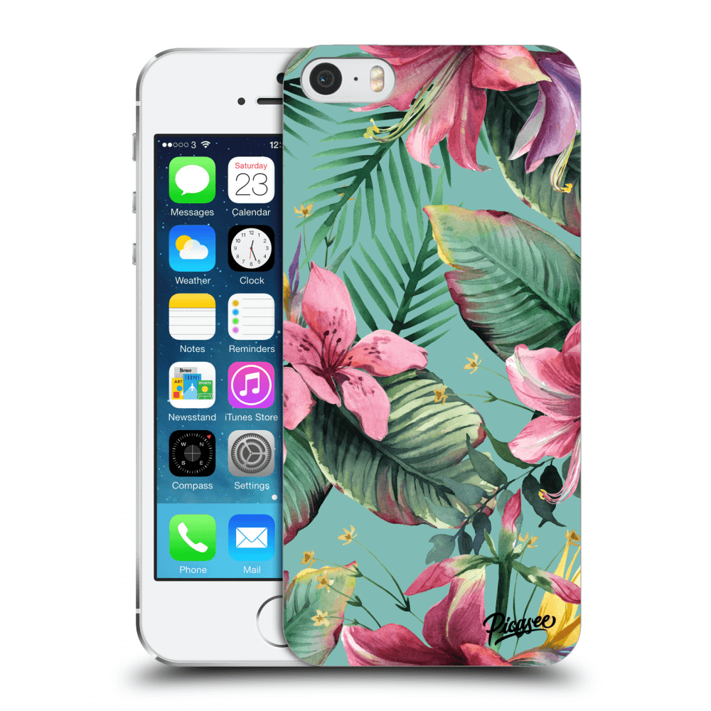 Picasee Apple iPhone 5/5S/SE Hülle - Transparentes Silikon - Hawaii