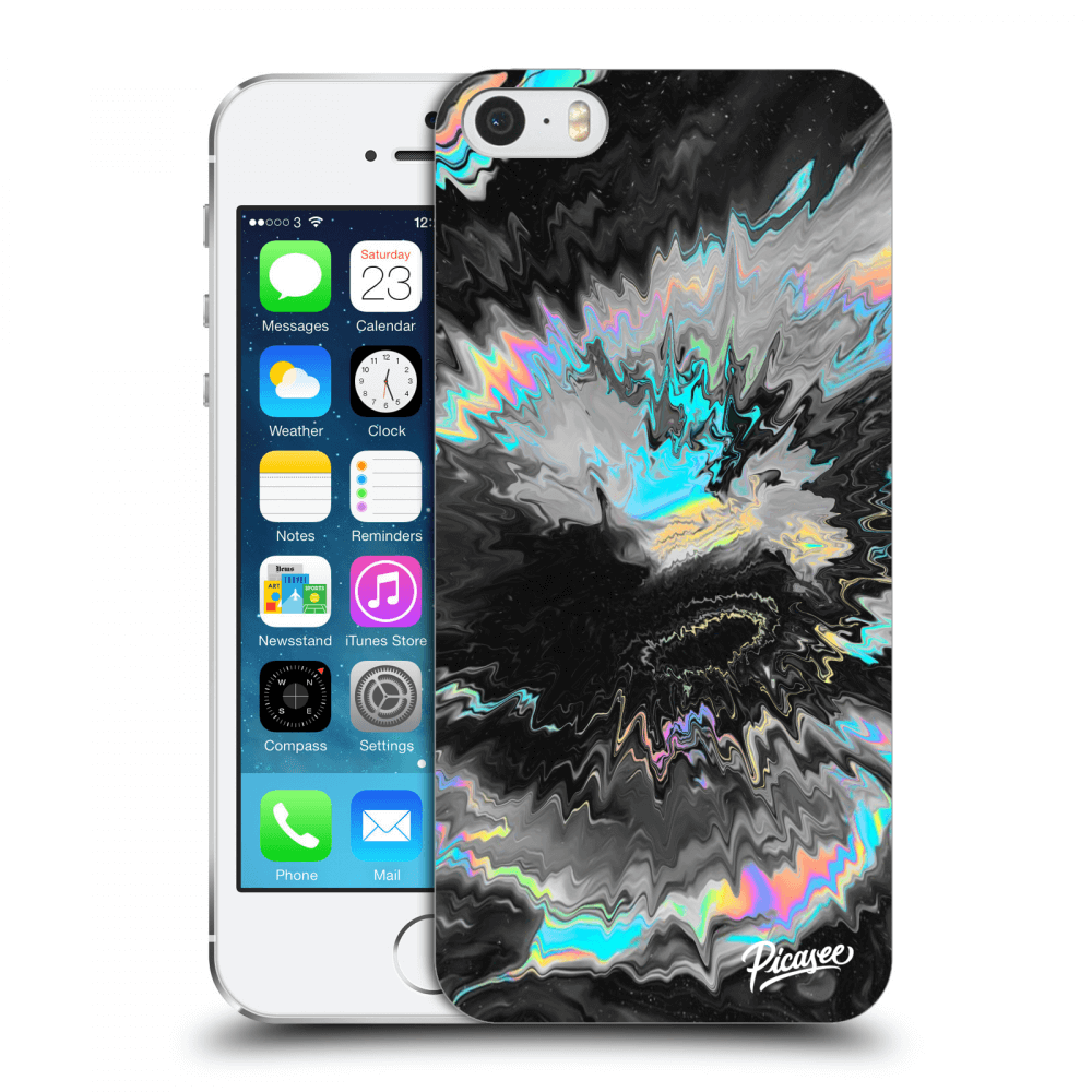 Picasee Apple iPhone 5/5S/SE Hülle - Transparentes Silikon - Magnetic