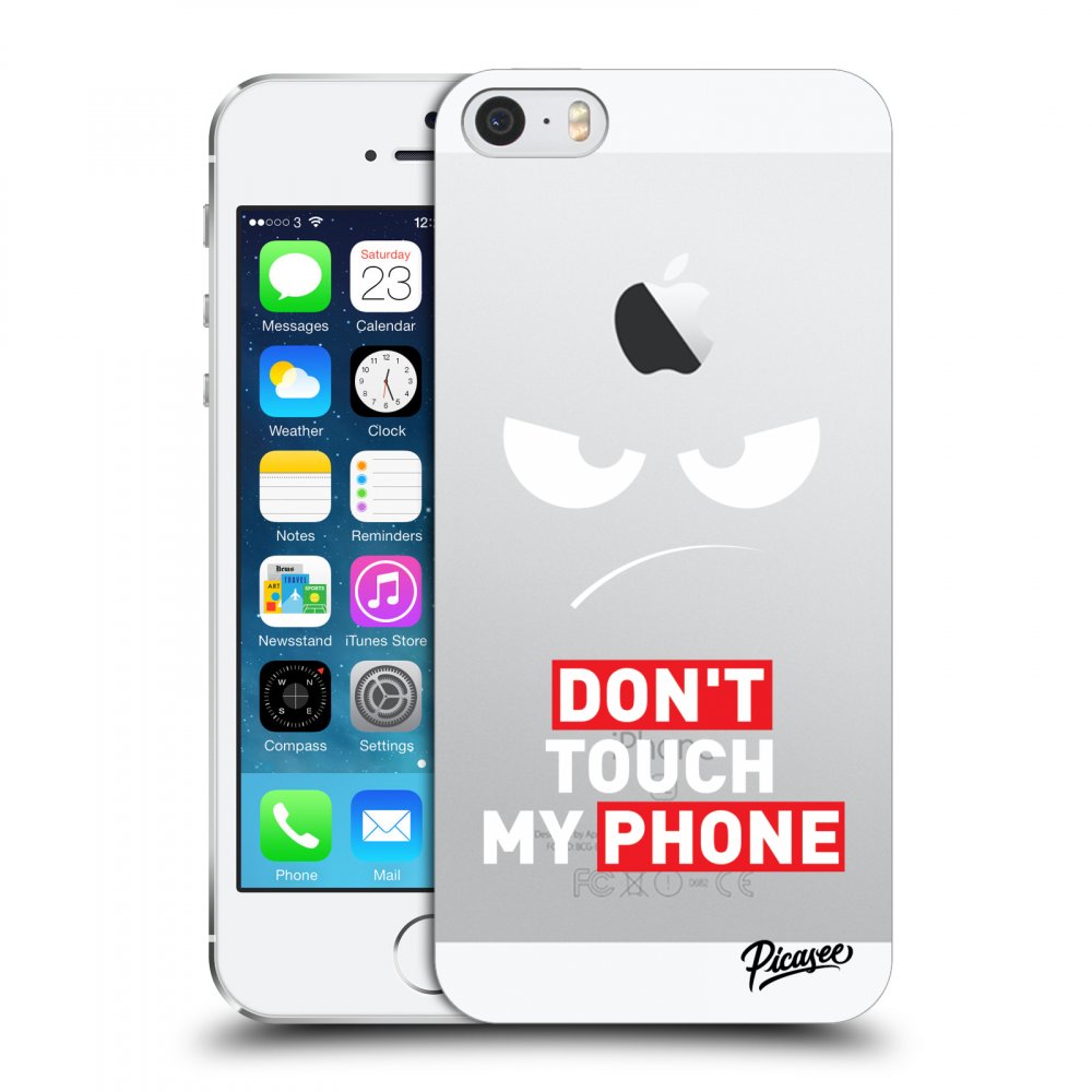 Picasee Apple iPhone 5/5S/SE Hülle - Transparentes Silikon - Angry Eyes - Transparent