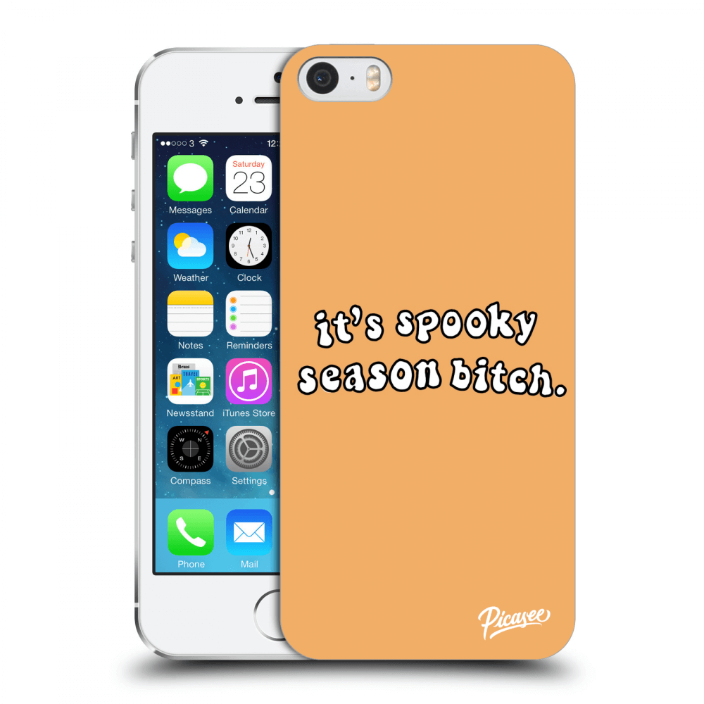 Picasee Apple iPhone 5/5S/SE Hülle - Transparentes Silikon - Spooky season