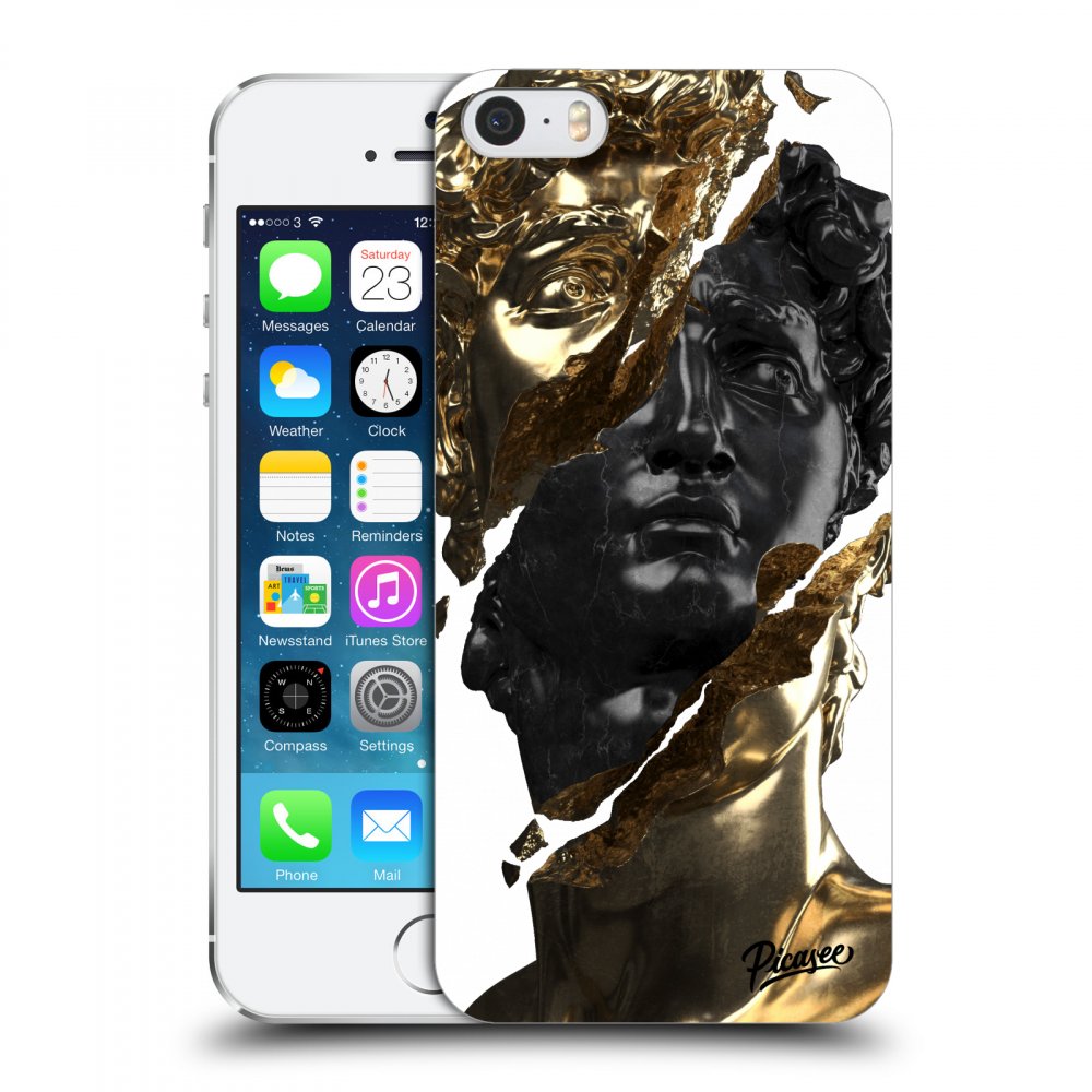 Picasee ULTIMATE CASE für Apple iPhone 5/5S/SE - Gold - Black