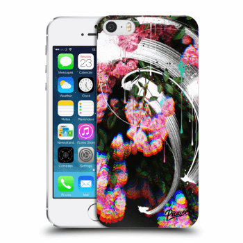 Picasee Apple iPhone 5/5S/SE Hülle - Transparentes Silikon - Rosebush white
