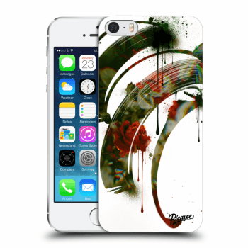 Picasee Apple iPhone 5/5S/SE Hülle - Transparentes Silikon - Roses white