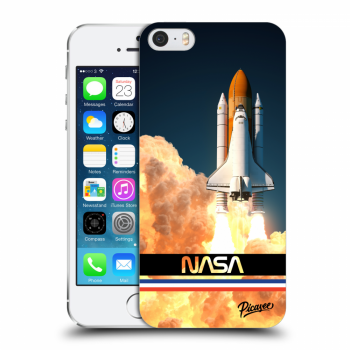 Picasee Apple iPhone 5/5S/SE Hülle - Transparentes Silikon - Space Shuttle