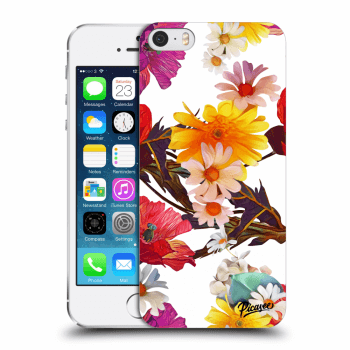Picasee Apple iPhone 5/5S/SE Hülle - Transparentes Silikon - Meadow