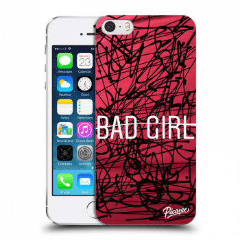 Picasee Apple iPhone 5/5S/SE Hülle - Transparentes Silikon - Bad girl