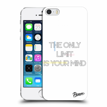 Picasee Apple iPhone 5/5S/SE Hülle - Transparentes Silikon - The only limit is your mind