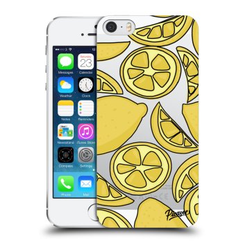 Picasee Apple iPhone 5/5S/SE Hülle - Transparentes Silikon - Lemon