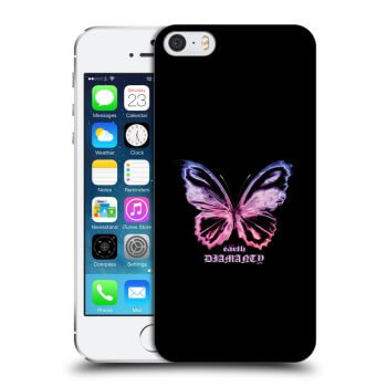 Picasee Apple iPhone 5/5S/SE Hülle - Transparentes Silikon - Diamanty Purple