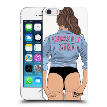 Picasee Apple iPhone 5/5S/SE Hülle - Schwarzer Kunststoff - Crossfit girl - nickynellow
