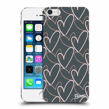 Picasee Apple iPhone 5/5S/SE Hülle - Transparentes Silikon - Lots of love
