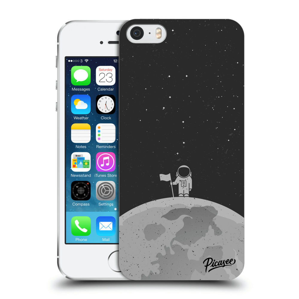 Picasee Apple iPhone 5/5S/SE Hülle - Transparentes Silikon - Astronaut