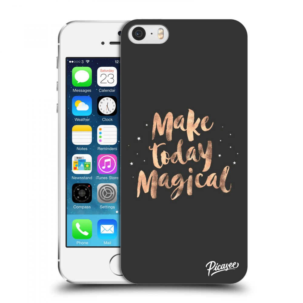 Picasee Apple iPhone 5/5S/SE Hülle - Transparentes Silikon - Make today Magical