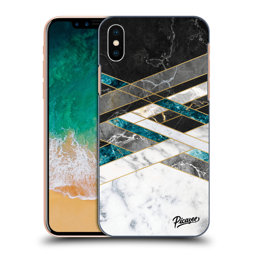 Picasee ULTIMATE CASE für Apple iPhone X/XS - Black & White geometry