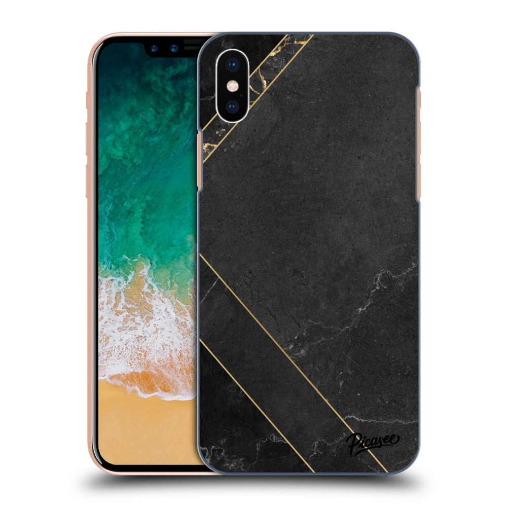 Picasee ULTIMATE CASE für Apple iPhone X/XS - Black tile