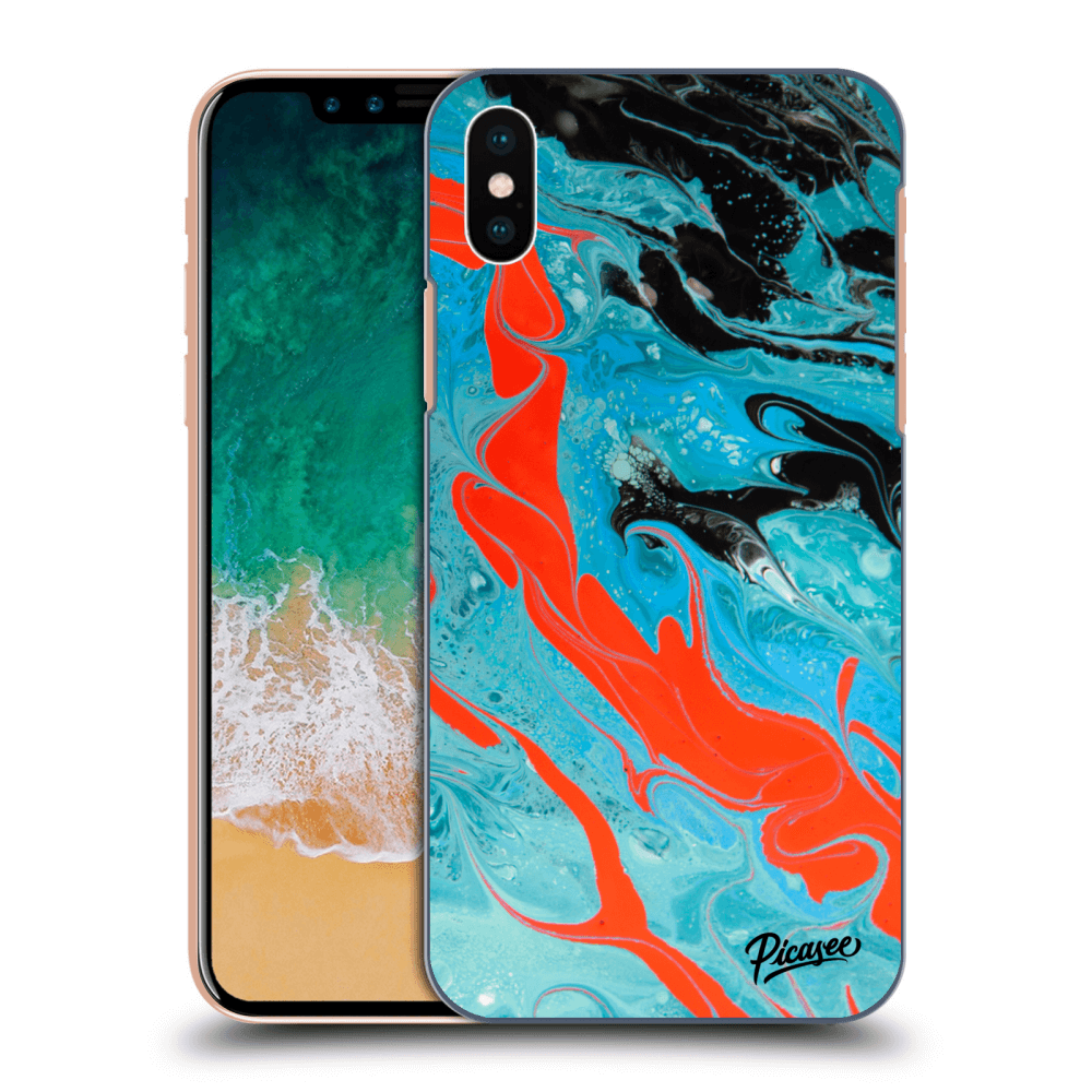 Picasee ULTIMATE CASE für Apple iPhone X/XS - Blue Magma