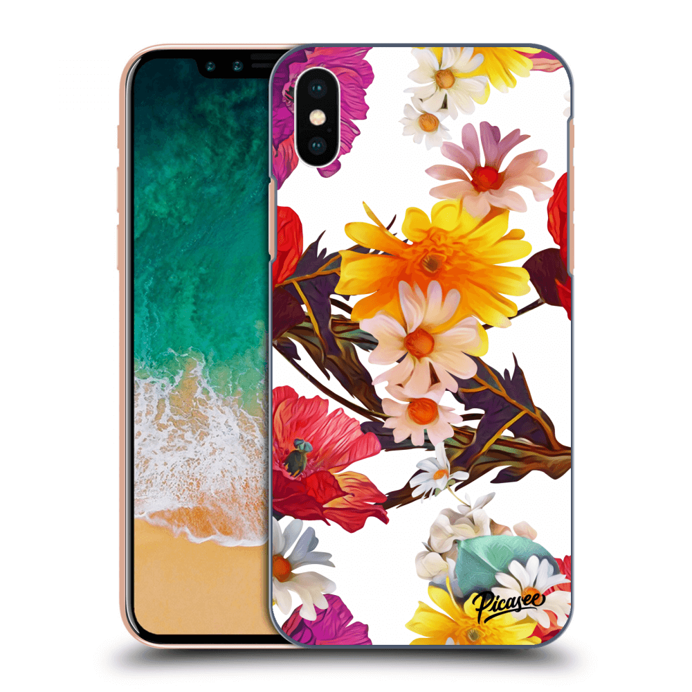 Picasee Apple iPhone X/XS Hülle - Transparentes Silikon - Meadow