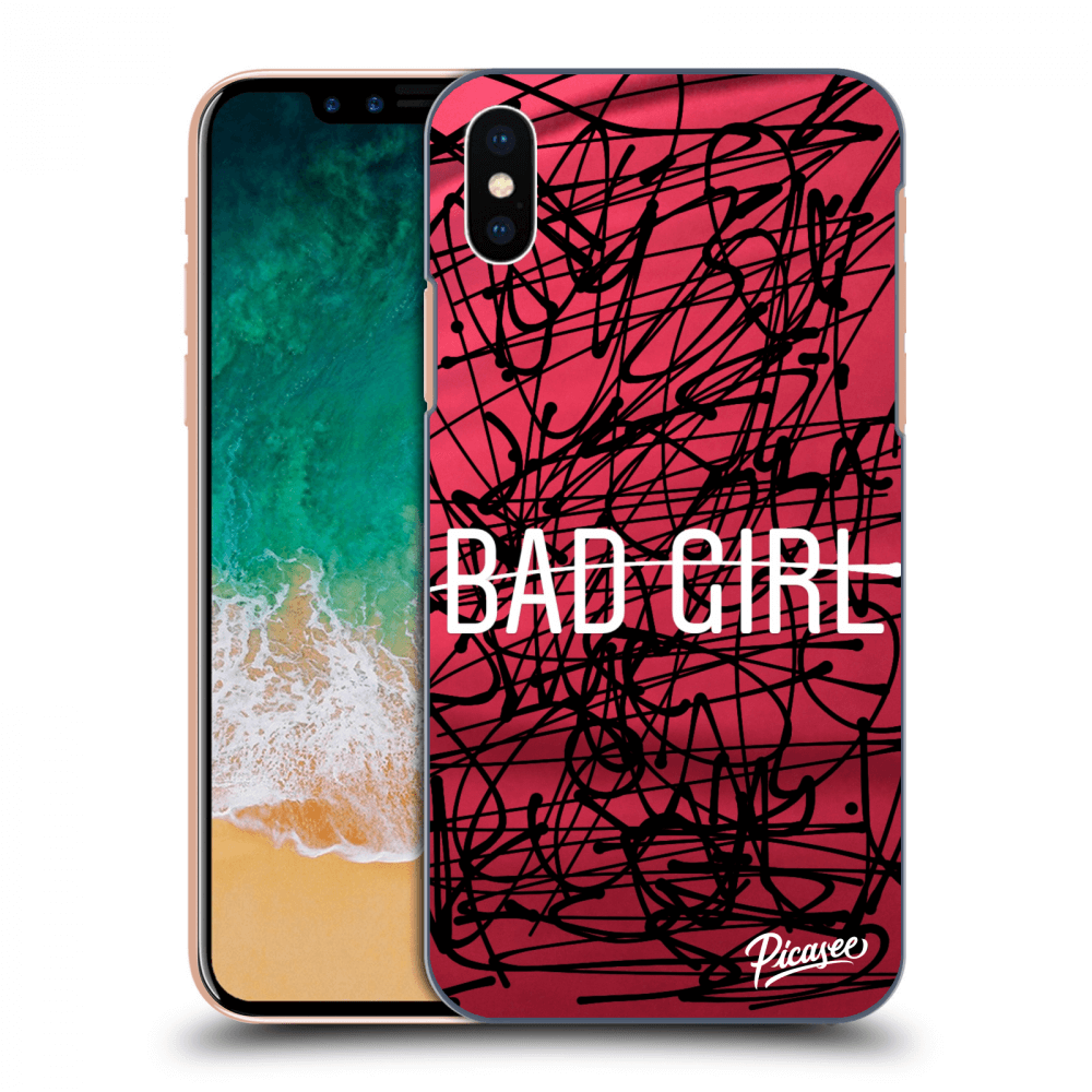 Picasee Apple iPhone X/XS Hülle - Transparentes Silikon - Bad girl