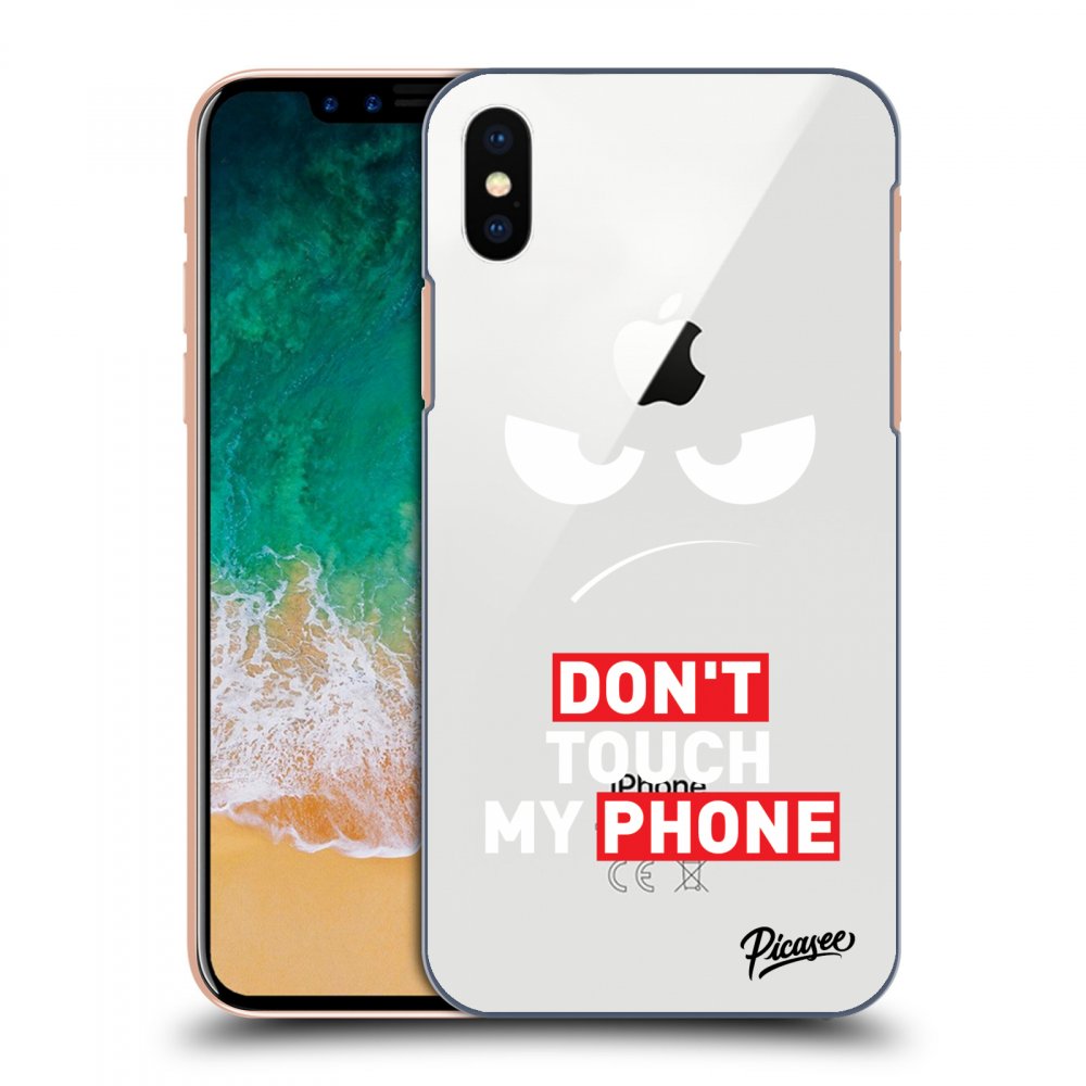 Picasee Apple iPhone X/XS Hülle - Transparentes Silikon - Angry Eyes - Transparent