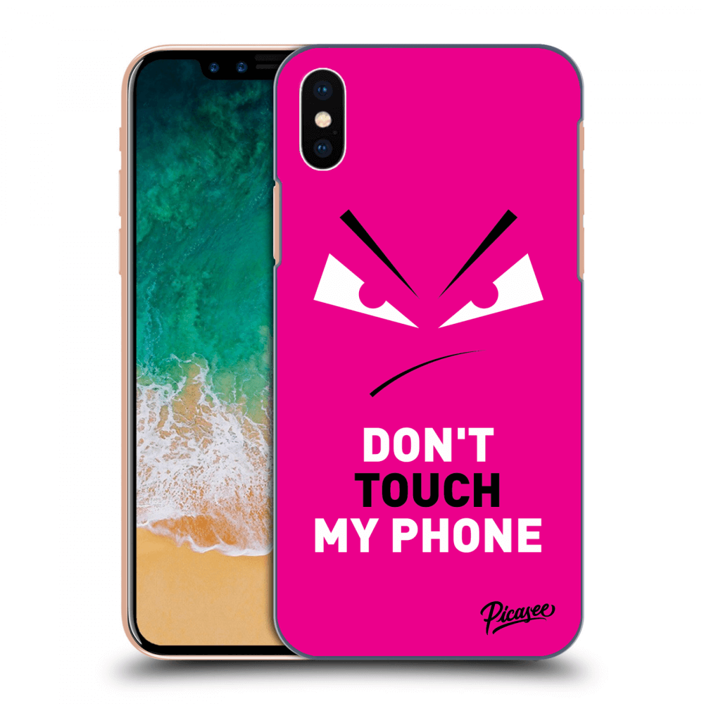 Picasee ULTIMATE CASE für Apple iPhone X/XS - Evil Eye - Pink