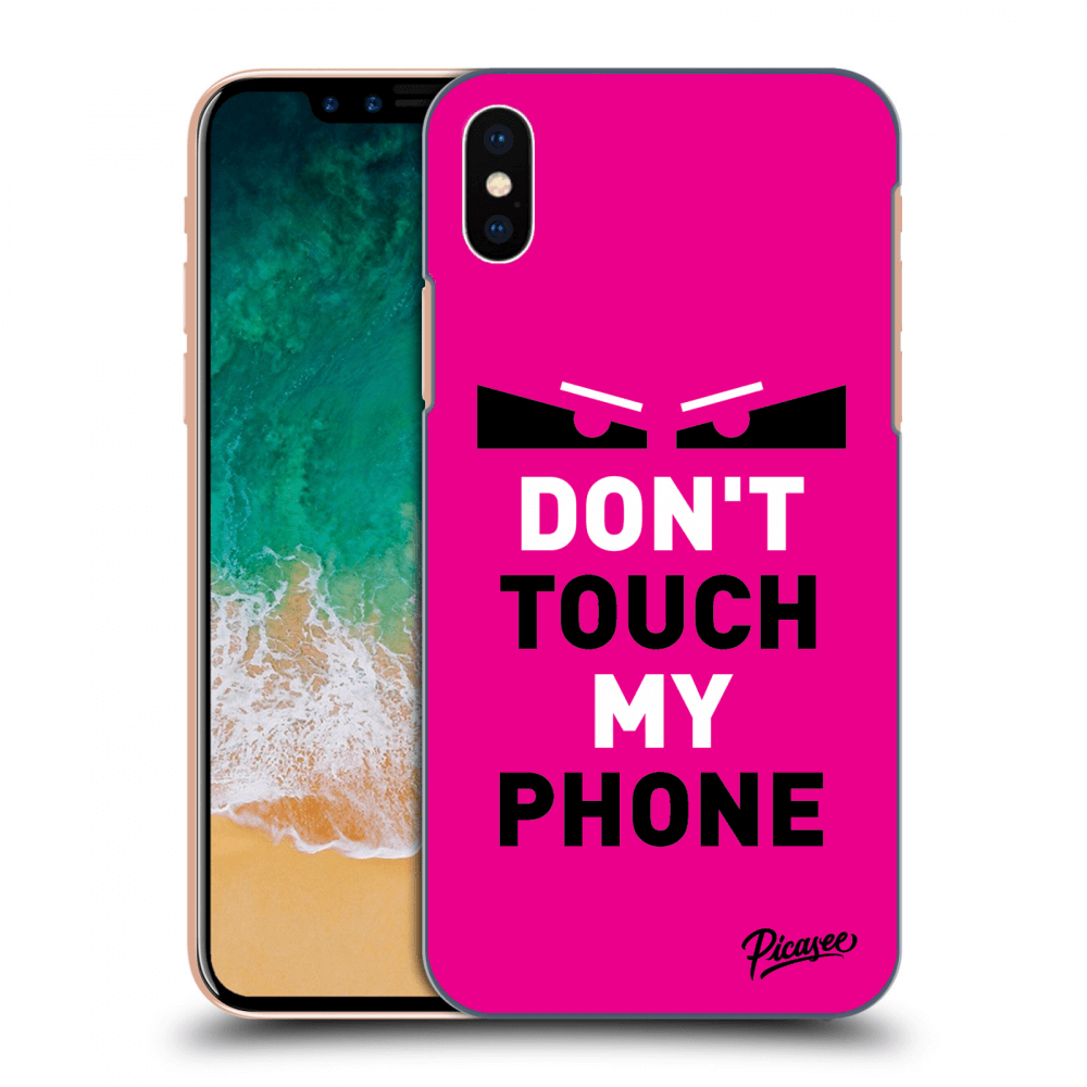 Picasee ULTIMATE CASE für Apple iPhone X/XS - Shadow Eye - Pink