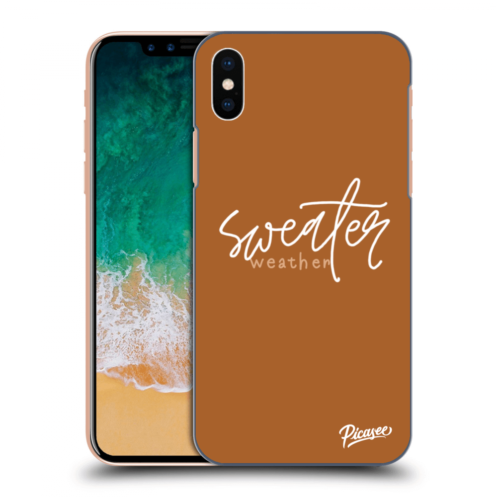 Picasee Apple iPhone X/XS Hülle - Transparentes Silikon - Sweater weather