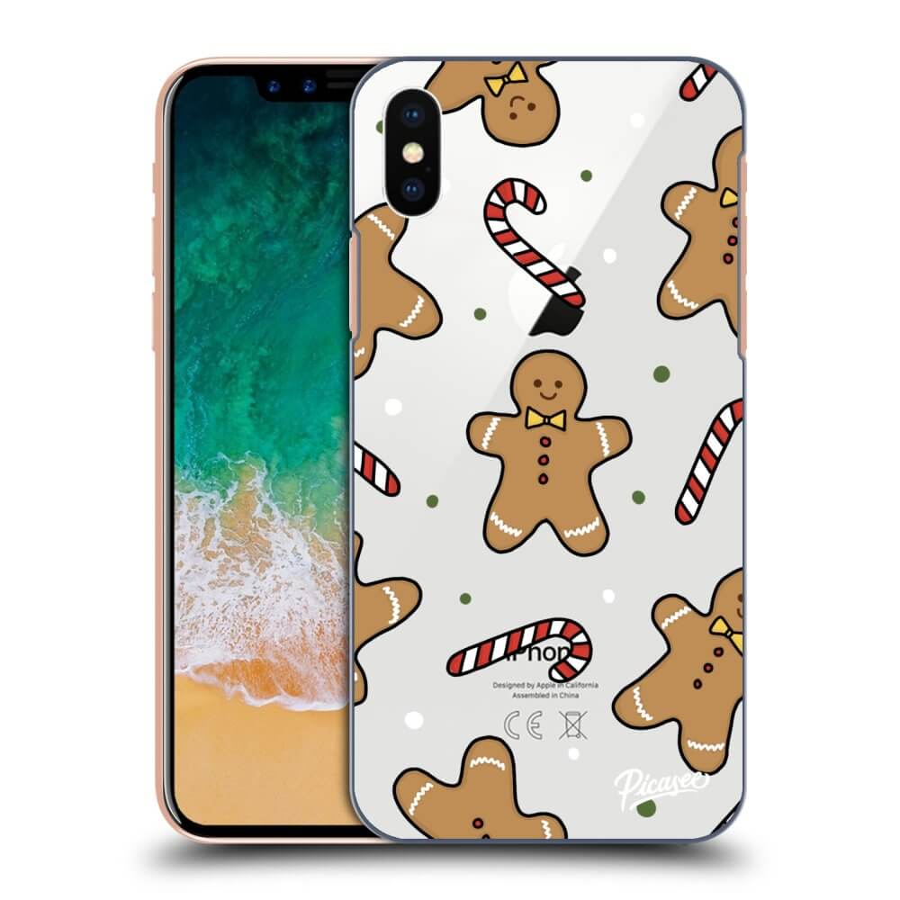 Picasee Apple iPhone X/XS Hülle - Transparentes Silikon - Gingerbread