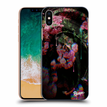 Picasee Apple iPhone X/XS Hülle - Schwarzes Silikon - Rosebush limited