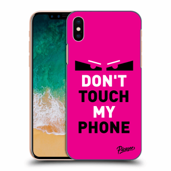 Hülle für Apple iPhone X/XS - Shadow Eye - Pink