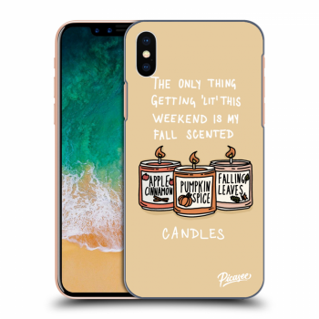 Hülle für Apple iPhone X/XS - Candles