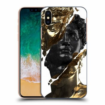 Hülle für Apple iPhone X/XS - Gold - Black