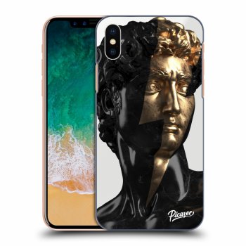 Picasee Apple iPhone X/XS Hülle - Transparentes Silikon - Wildfire - Black