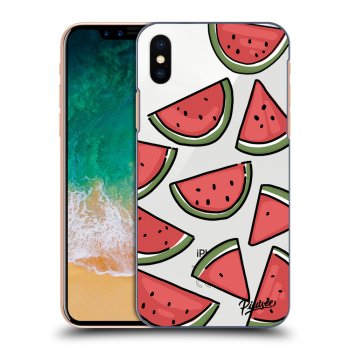 Picasee Apple iPhone X/XS Hülle - Transparentes Silikon - Melone
