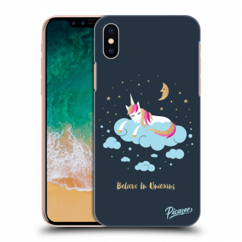 Picasee Apple iPhone X/XS Hülle - Transparentes Silikon - Believe In Unicorns