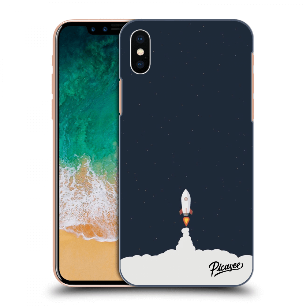 Picasee Apple iPhone X/XS Hülle - Schwarzes Silikon - Astronaut 2