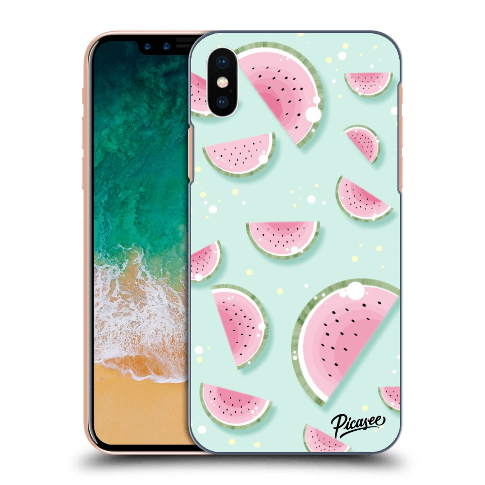 Picasee Apple iPhone X/XS Hülle - Transparentes Silikon - Watermelon 2
