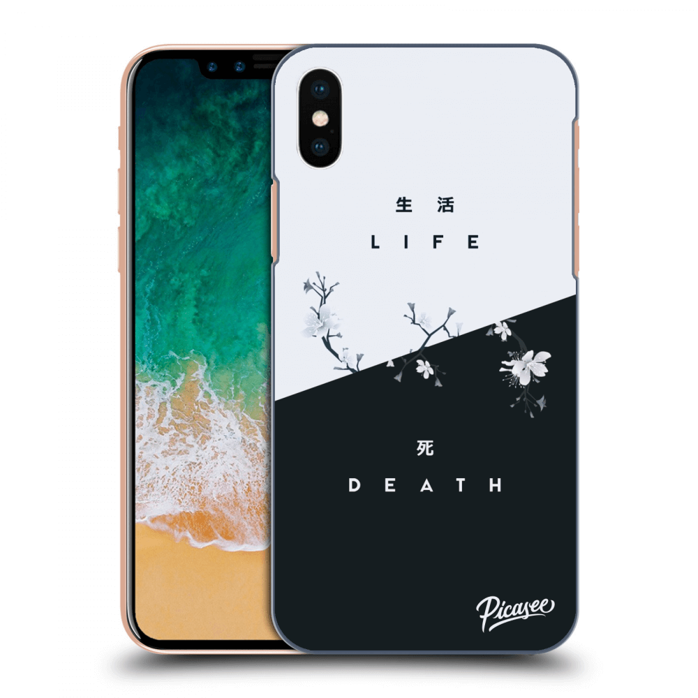 Picasee Apple iPhone X/XS Hülle - Transparentes Silikon - Life - Death