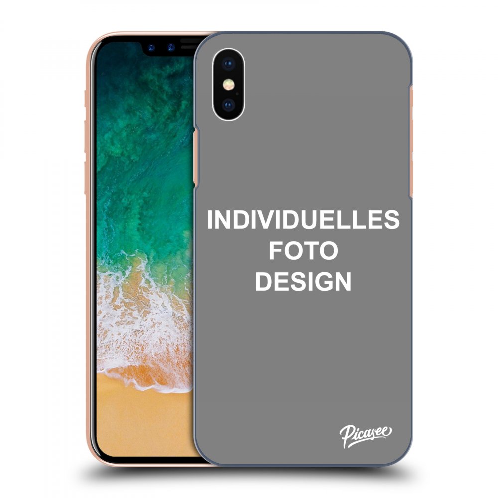 Picasee Apple iPhone X/XS Hülle - Transparentes Silikon - Individuelles Fotodesign