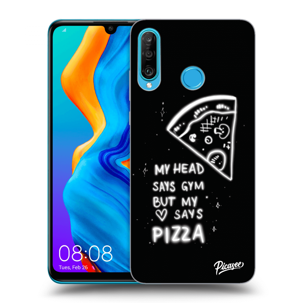 Picasee Huawei P30 Lite Hülle - Transparentes Silikon - Pizza